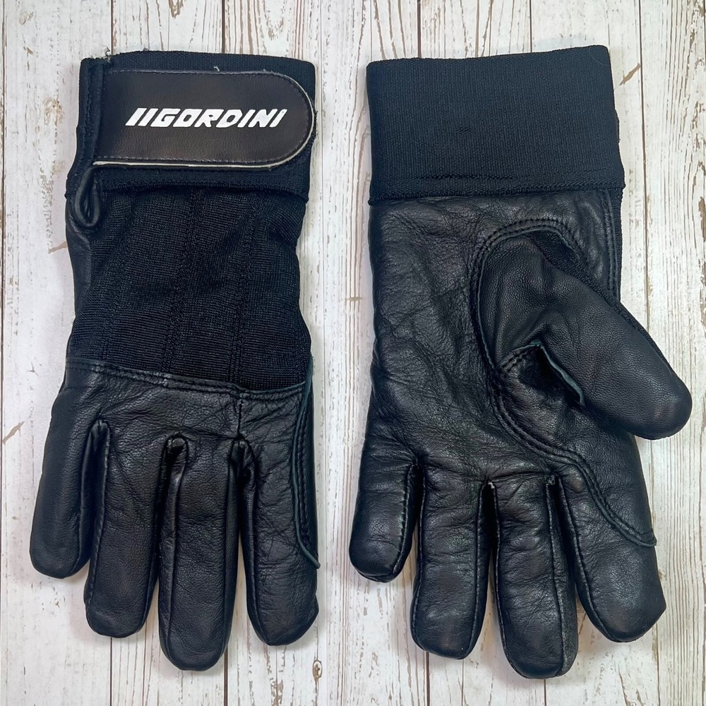 Gordini Leather‎ Driving Gloves Ladies SMALL Black Work Moto Wrist Strap